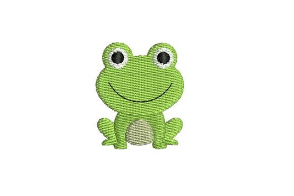 Adorable Mini Frog Design for Embroidery