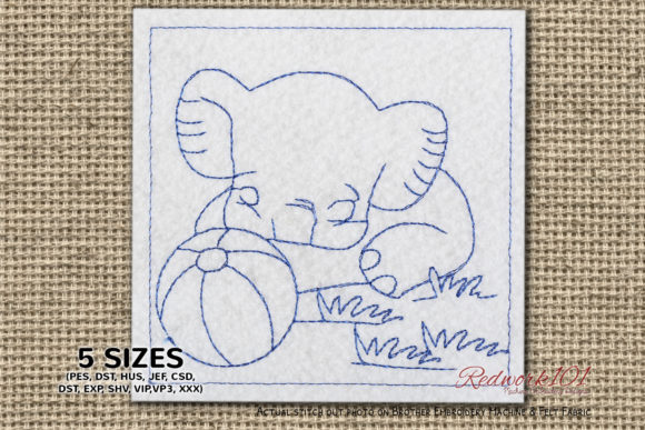 Baby Elephant with Ball