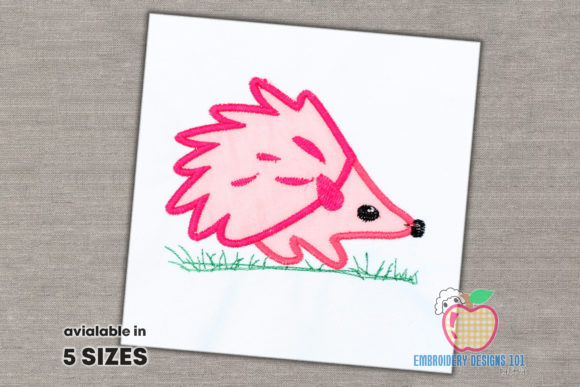 Charming Hedgehog Applique for Your Next Project