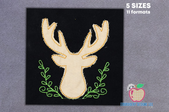 Deer Head Stitch Applique: A Versatile Design