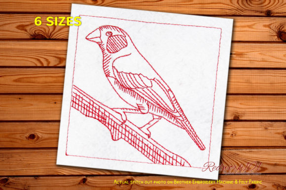 Finche Bird Redwork: A Charming Holiday Embroidery