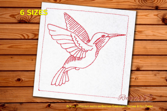 Flying Hummingbird Design: A Touch of Elegance