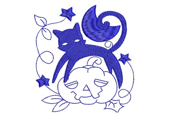 Halloween Cats Bluework Colorlines 01 Review