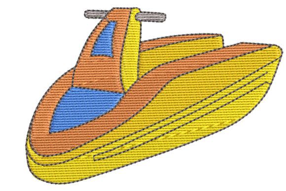 Jet Ski: A Playful Embroidery Design for All