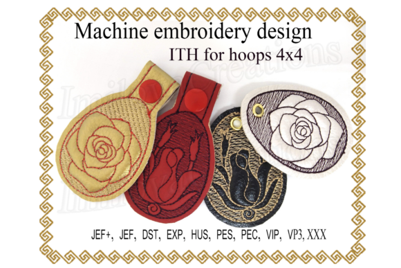 Key Fob Rose - in the Hoop: A Charming Addition