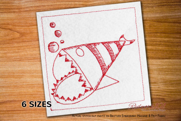 Origami Paper Fish Redwork: A Craft Fair Hit