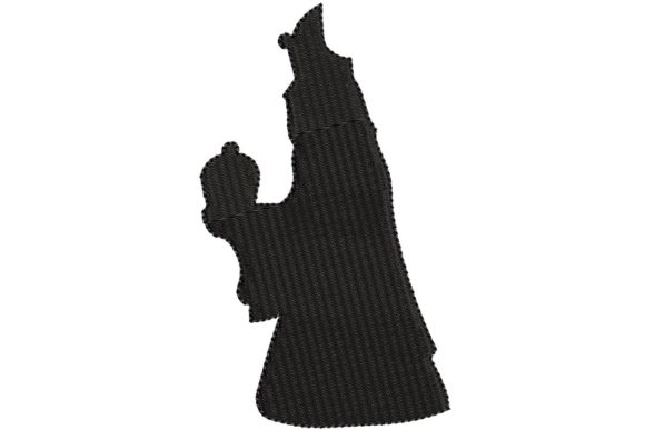 Wise King 3 Silhouette: A Simple, Festive Embroidery